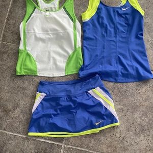 Nike tennis set 3 pc with skirt